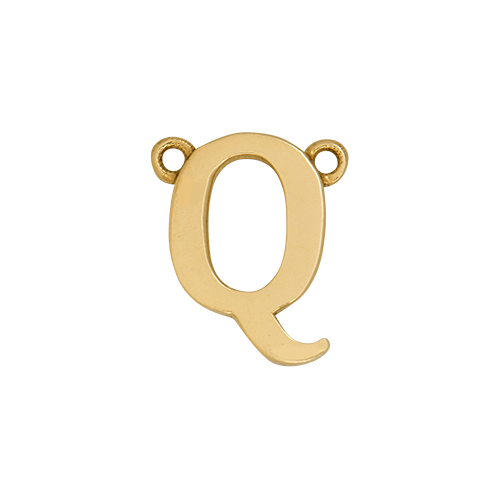 14k Yellow Gold Letter Charm
