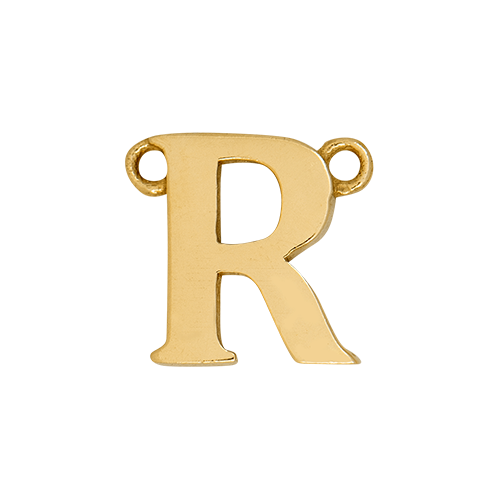 14k Yellow Gold Letter Charm