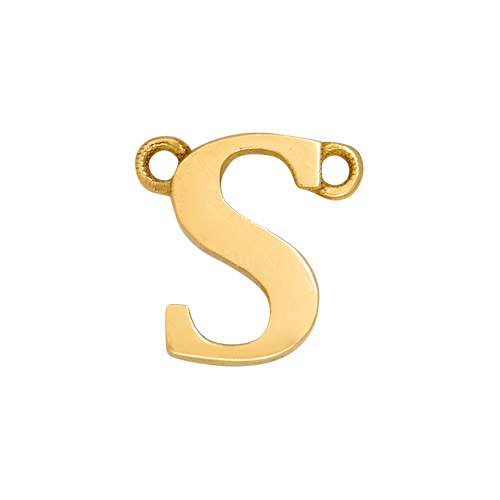 14k Yellow Gold Letter Charm