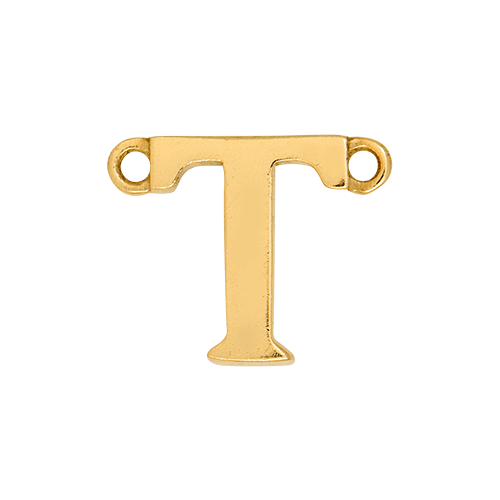 14k Yellow Gold Letter Charm