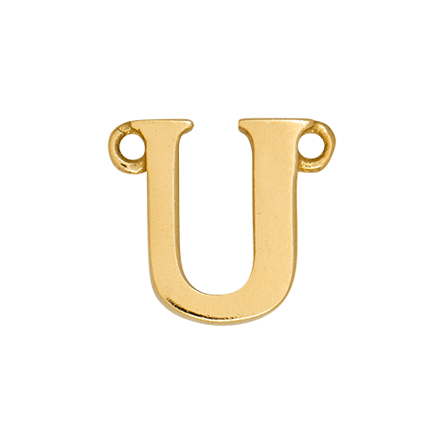 14k Yellow Gold Letter Charm