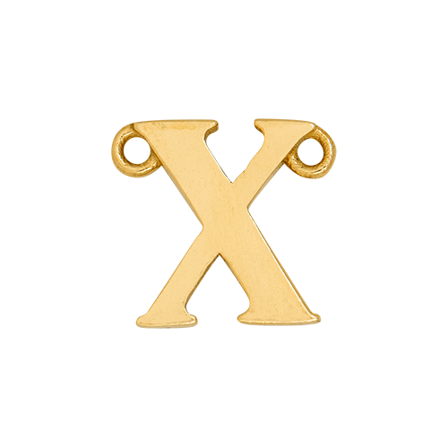 14k Yellow Gold Letter Charm