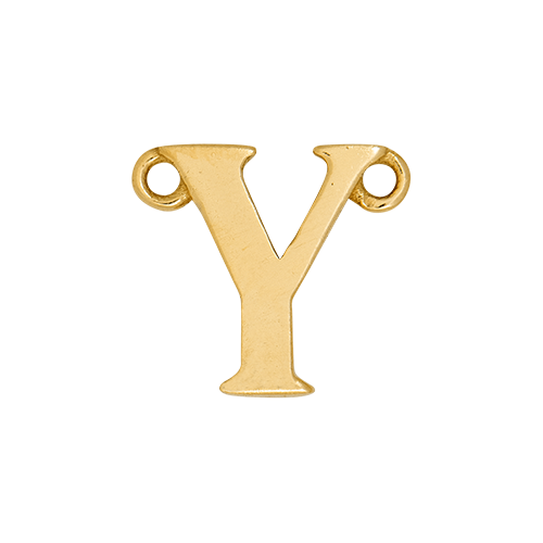 14k Yellow Gold Letter Charm