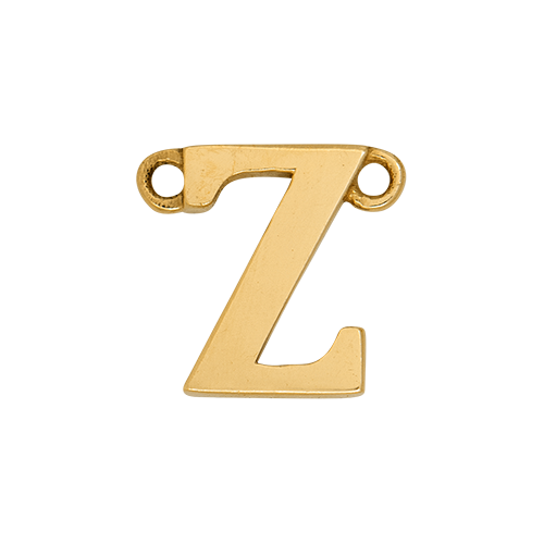14k Yellow Gold Letter Charm