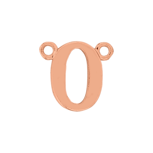 14k Rose Gold Number Charm