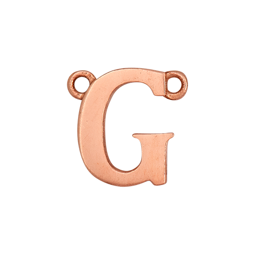 14k Rose Gold Letter Charm