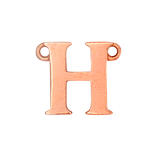 14k Rose Gold Letter Charm