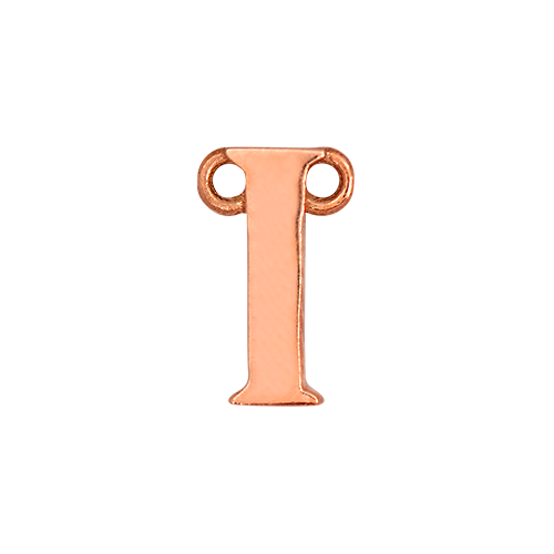 14k Rose Gold Letter Charm