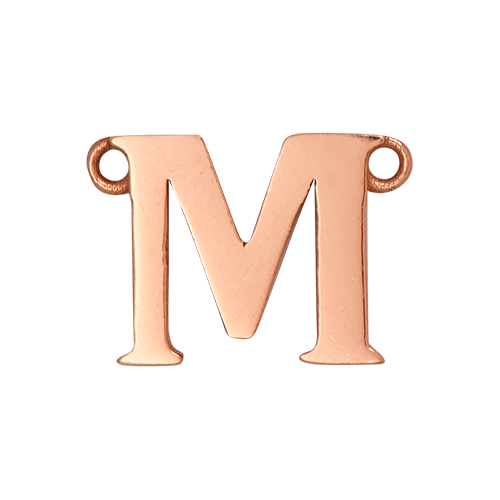14k Rose Gold Letter Charm