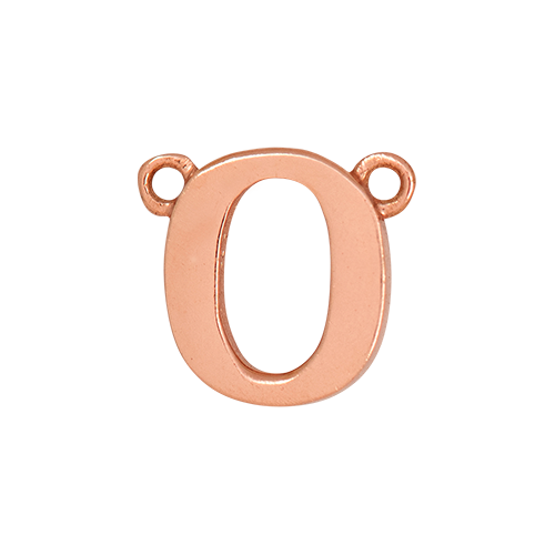 14k Rose Gold Letter Charm
