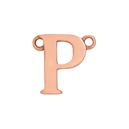 14k Rose Gold Letter Charm