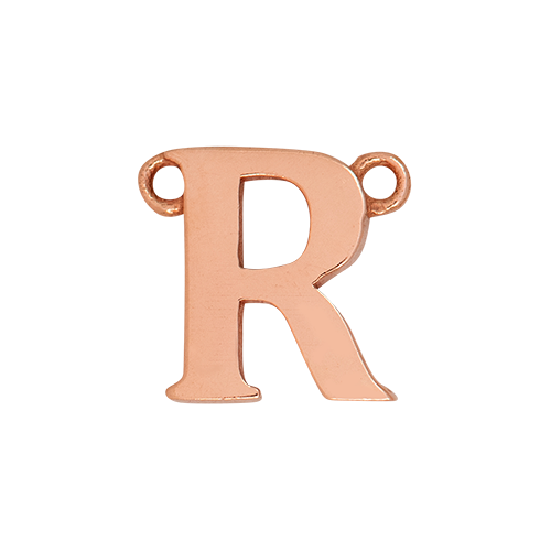 14k Rose Gold Letter Charm