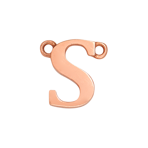 14k Rose Gold Letter Charm