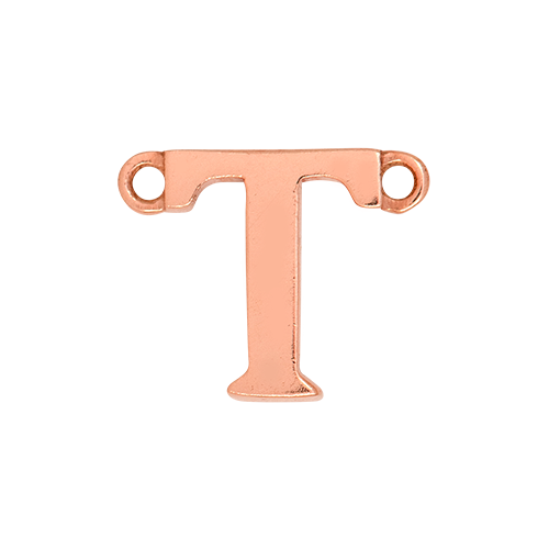 14k Rose Gold Letter Charm