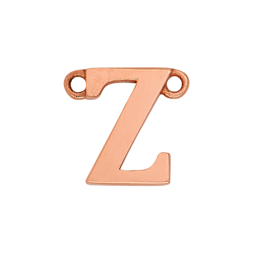 14k Rose Gold Letter Charm