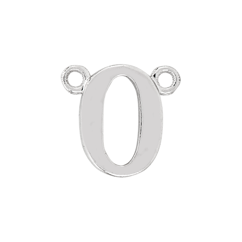 14k White Gold Number Charm