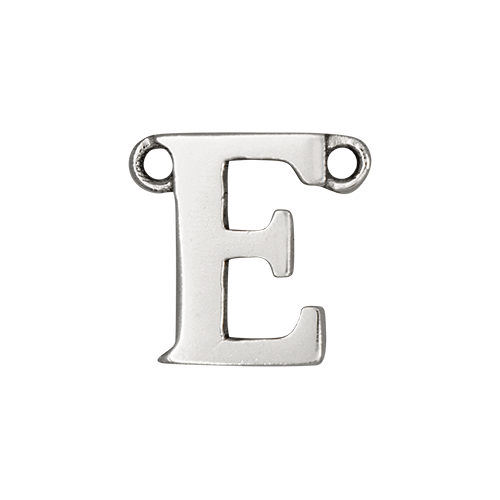 14k White Gold Letter Charm