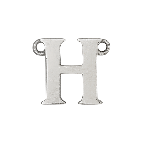 14k White Gold Letter Charm