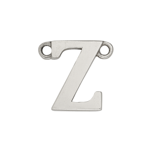 14k White Gold Letter Charm