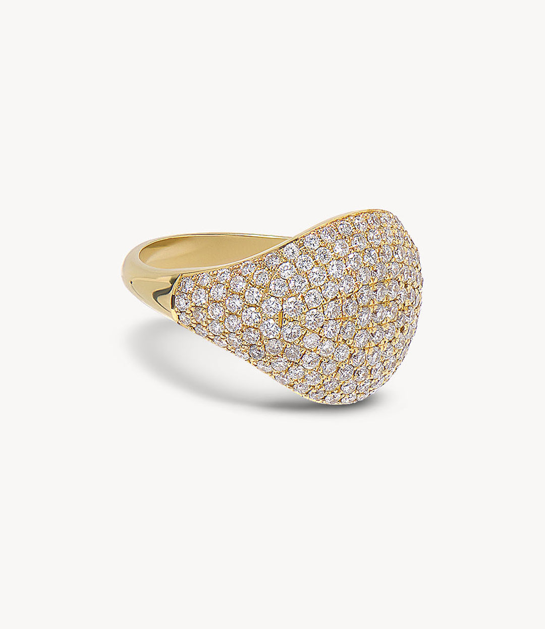 Super Pavé Diamond Signet Ring