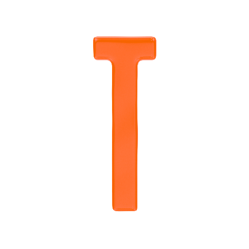 Letter T Resin Charm