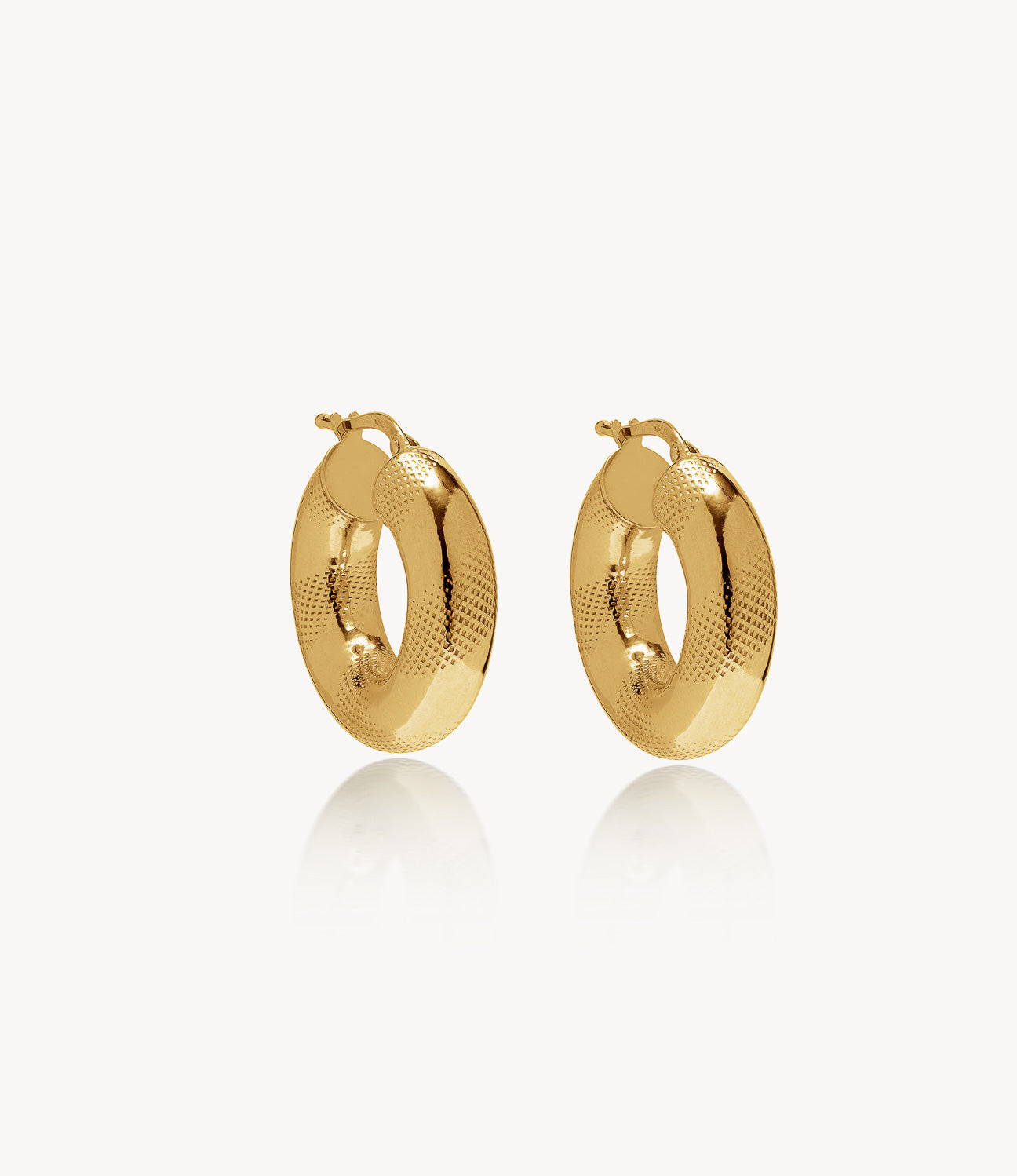 roxannefirst 22mm Gold Bagel Hoop Earrings