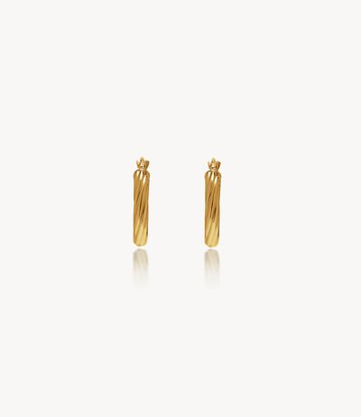 The Small Skinny Janet, Gold Retro Hoops