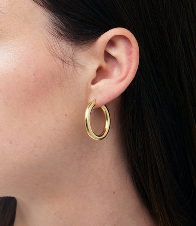 Chloe's 20mm Everyday Gold Hoop Earrings