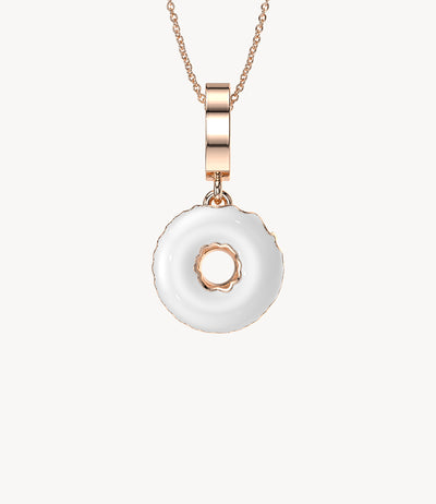 Multi-Glazed Dangly Donut Necklace