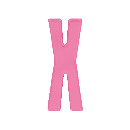 Letter X Resin Charm