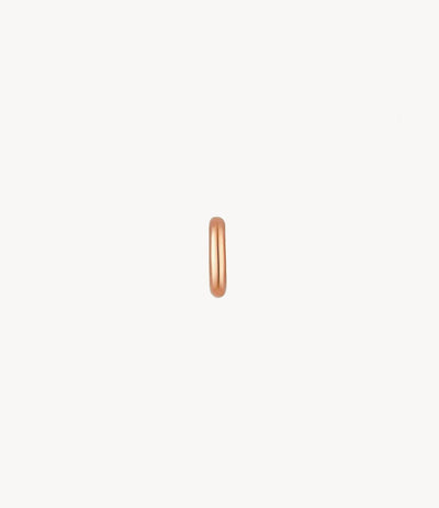 9mm Chubby Huggie Earring in Rose Gold