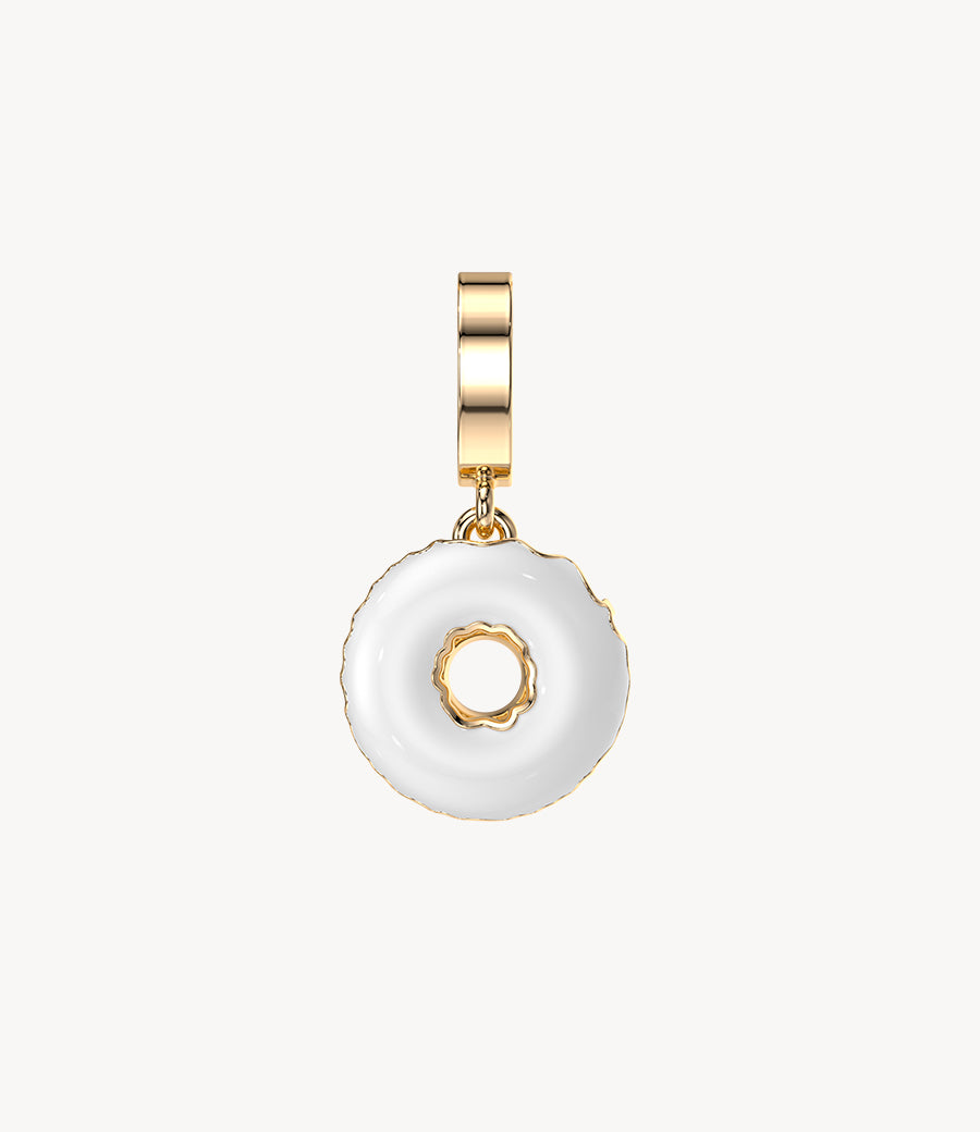 Multi-Glazed Dangly Donut Pendant