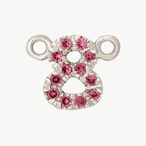 White Gold, Pink Sapphire Number - Roxanne First