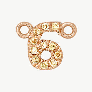 Rose Gold, Yellow Sapphire Number - Roxanne First