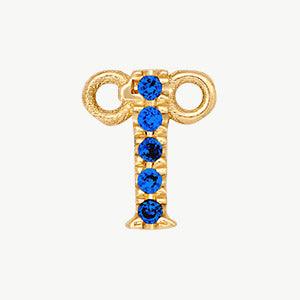 Yellow Gold, Blue Sapphire Number - Roxanne First