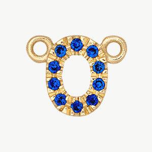 Yellow Gold, Blue Sapphire Number - Roxanne First