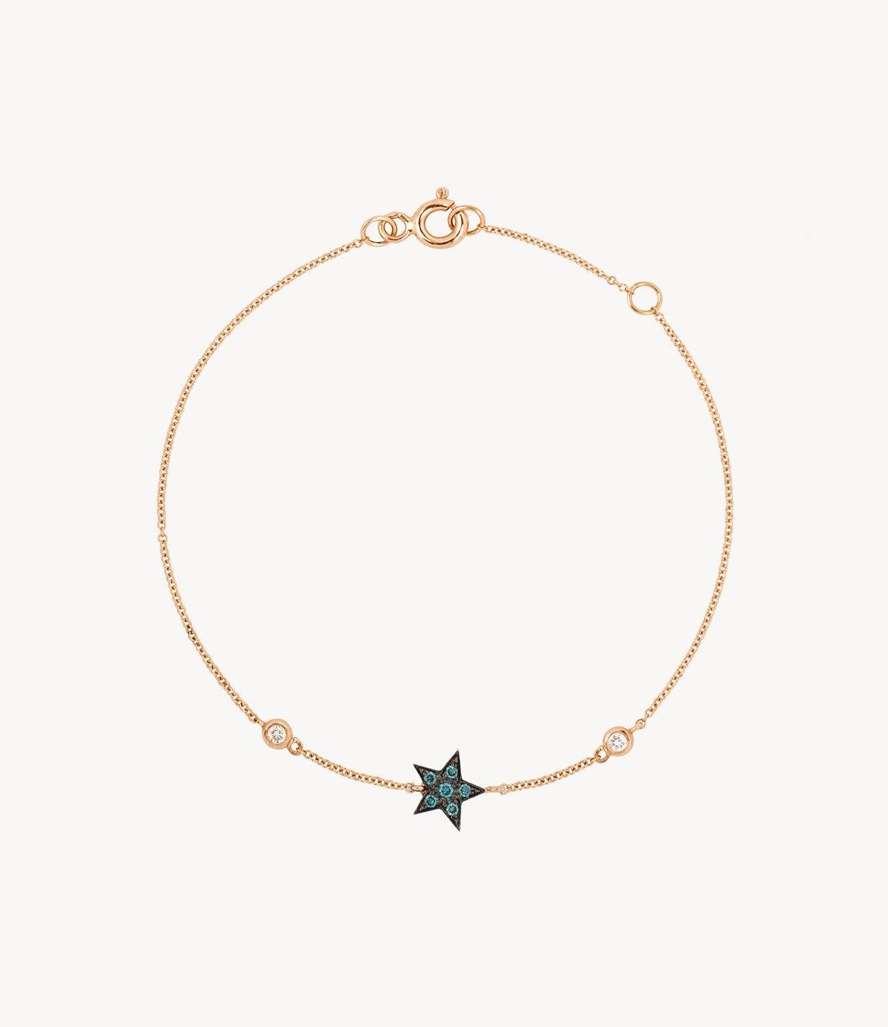 Blue Diamond Star Bracelet - Roxanne First