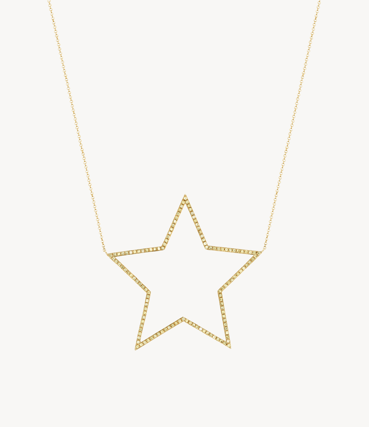 Giant Yellow Sapphire Star Necklace - Roxanne First