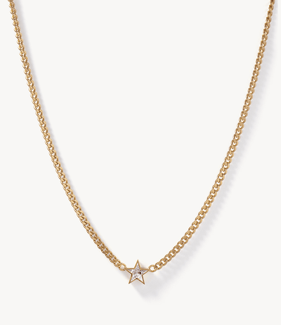 Super Duper Diamond Star Necklace - Roxanne First