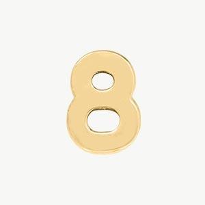 Yellow Gold, Number Bead - Roxanne First