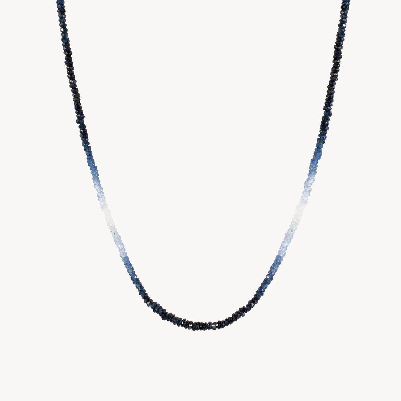 Graduated Blue Sapphire Necklace - Roxanne First