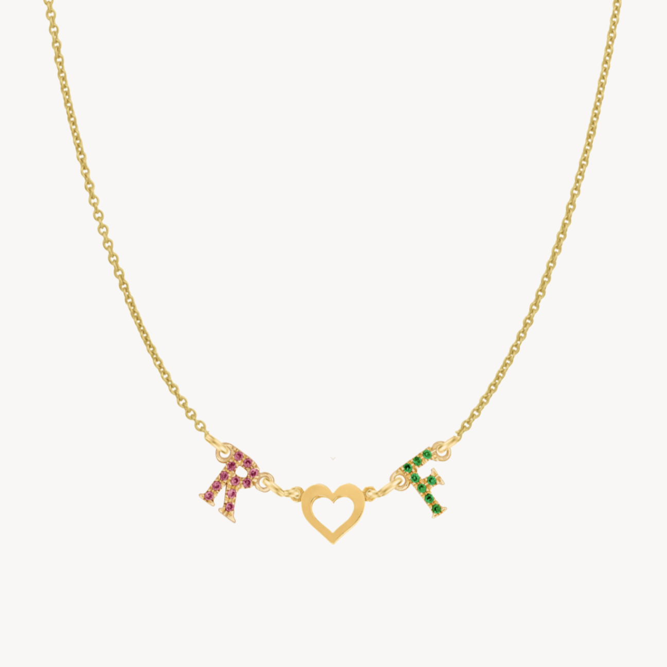 Rainbow Letter Necklace - Roxanne First