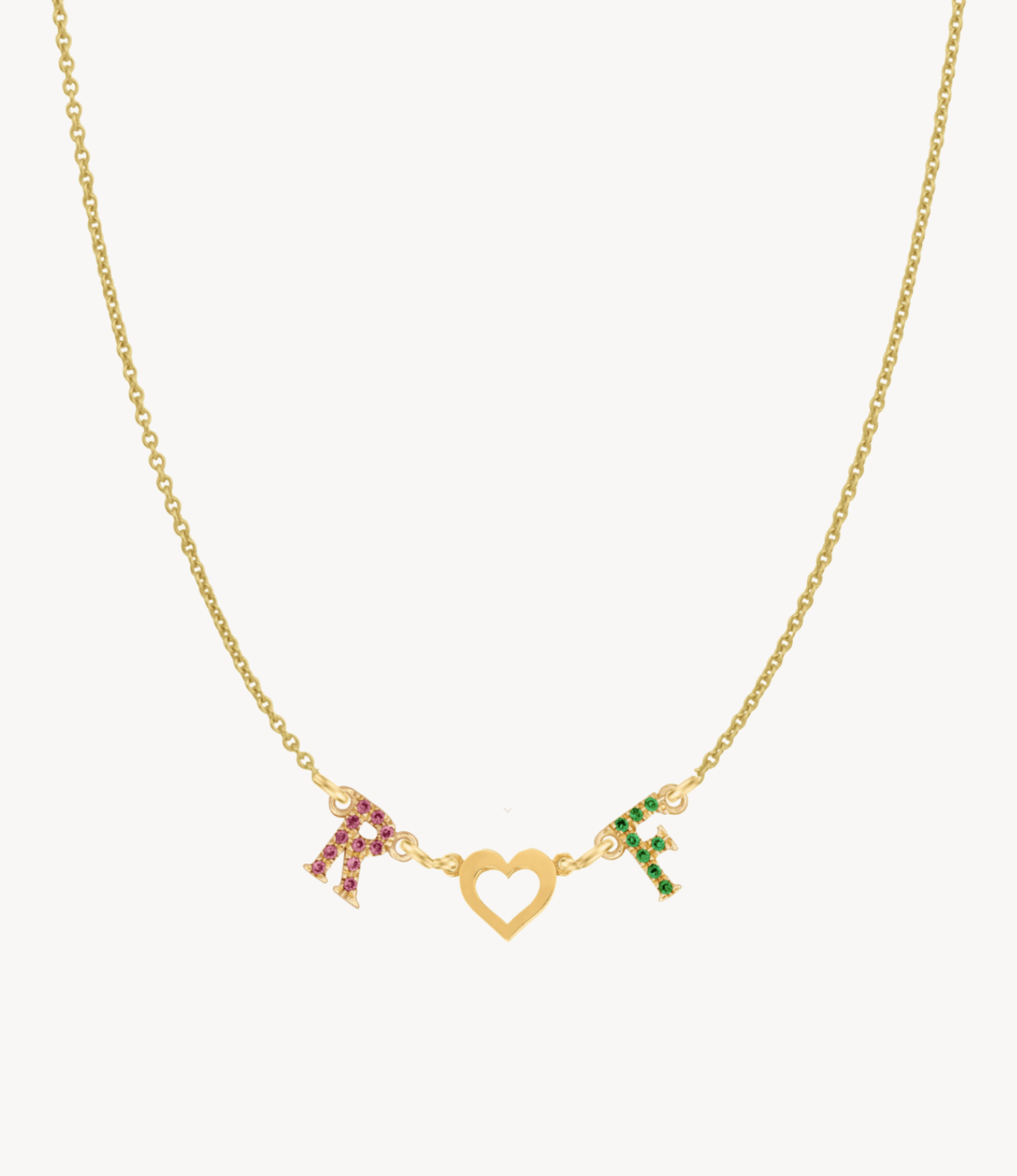 Rainbow Letter Necklace - Roxanne First
