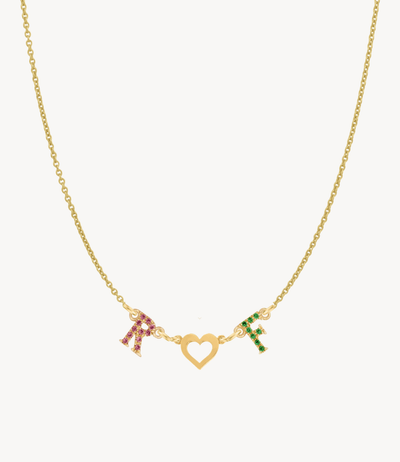 Rainbow Letter Necklace - Roxanne First