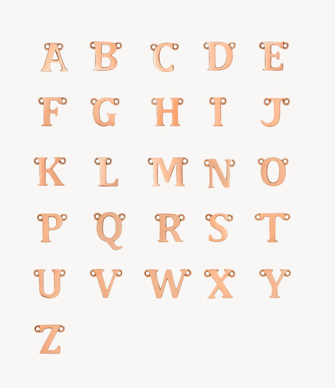 Rose Gold, Letter - Roxanne First