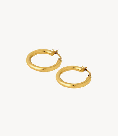 Smallest Slim Gold Hoops - Roxanne First