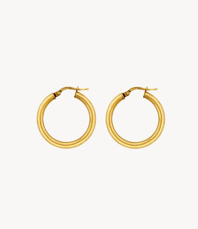 Small Slim Gold Hoops - Roxanne First