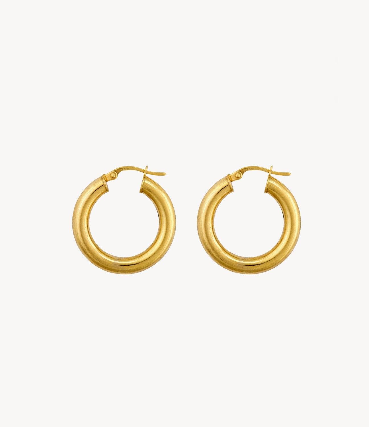 The Chloe, Everyday Gold Hoops - Roxanne First