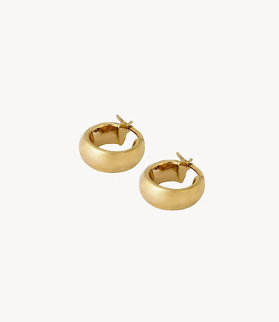 The Round Gold Hoops - Roxanne First