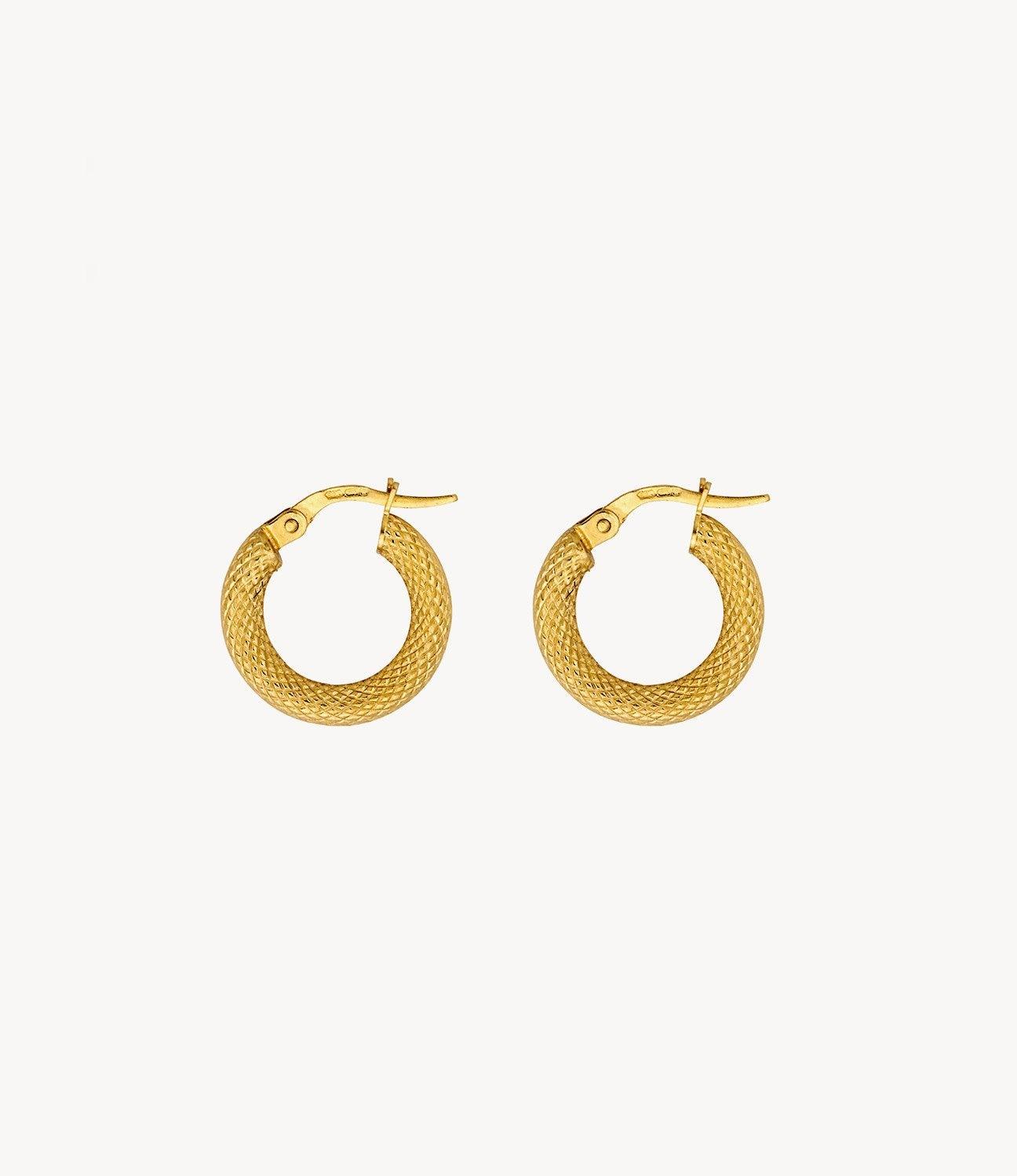 Small Gold Snake Hoops - Roxanne First